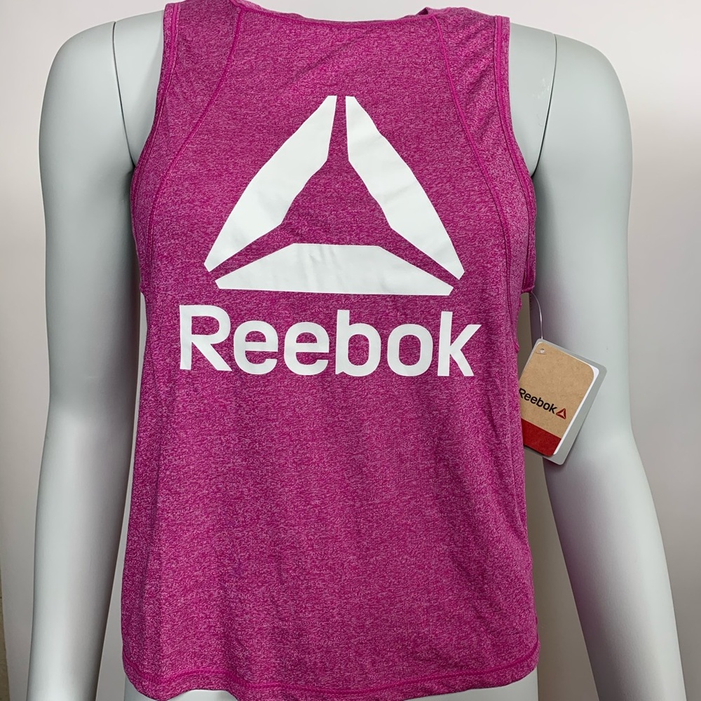 REEBOK Hot Pink Workout Tank open back